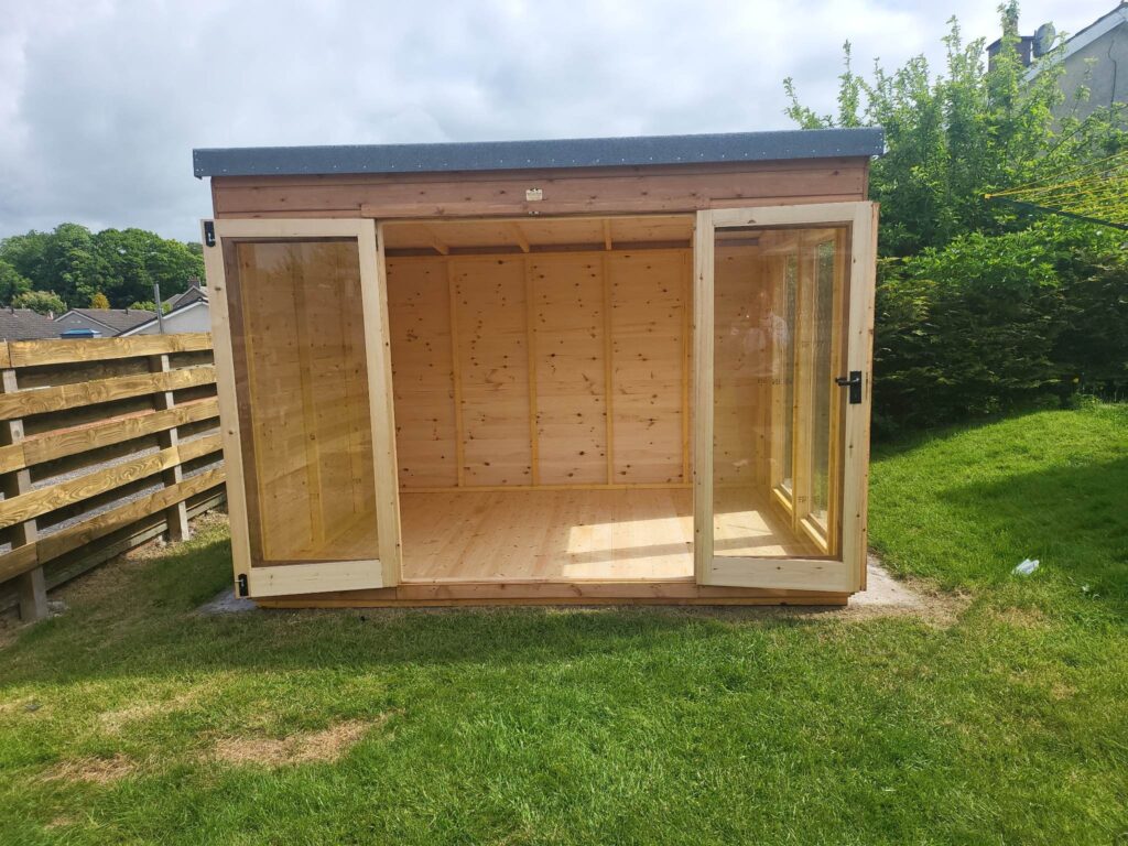 A finished summerhouse